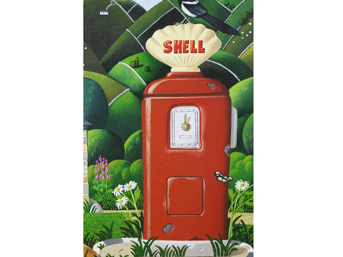 Vintage Shell Garage - Saddleback Fine Art